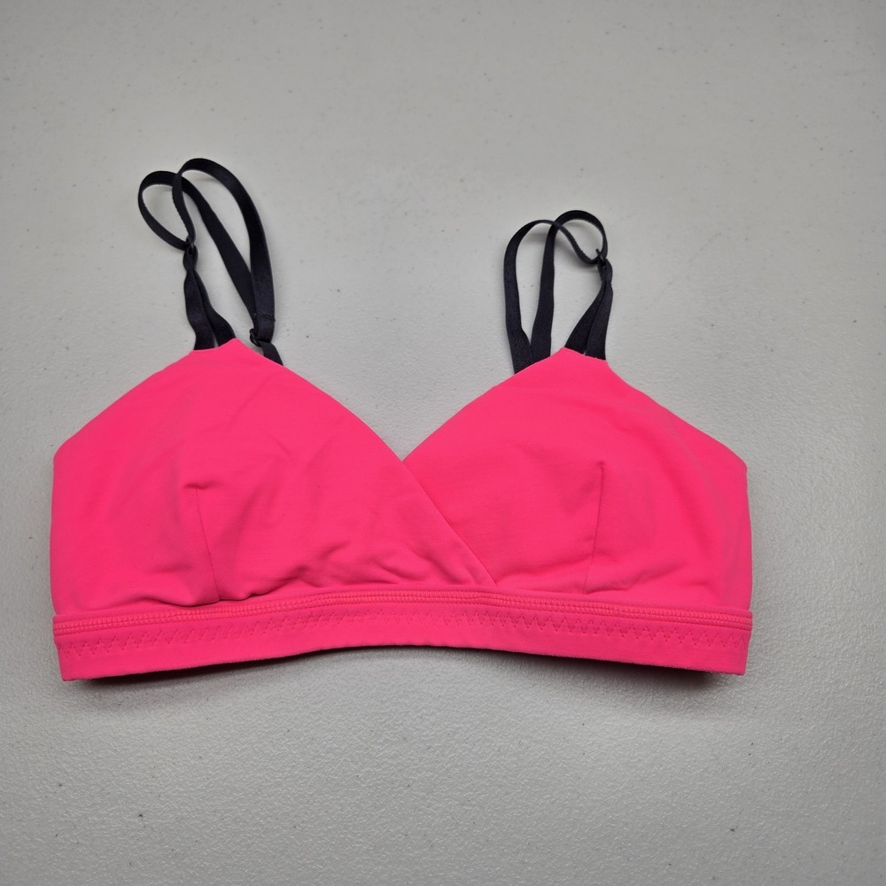 Lululemon Women Sports Bra 4 Pink It's Getting Hot in Here Wireless Adjustable